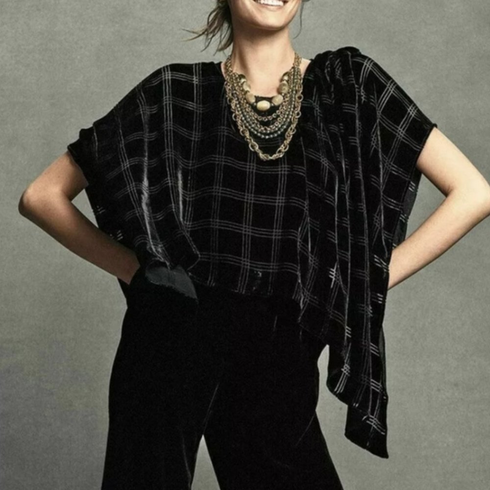 Eileen Fisher Velvet Poncho